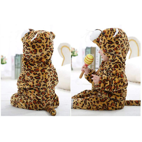 Pijama-Fantasia de Bichinhos de Plush para Bebês c/ Capuz - Ama Mamma