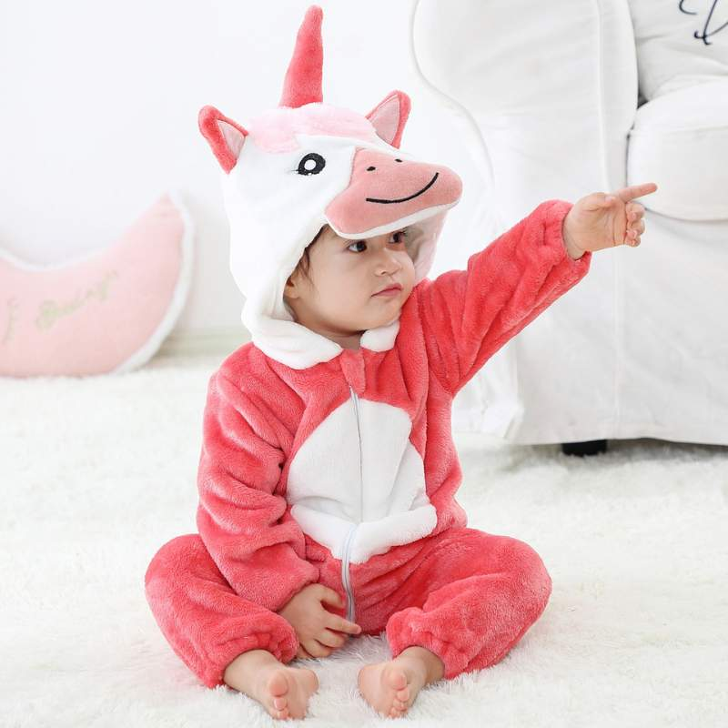 Pijama-Fantasia de Bichinhos de Plush para Bebês c/ Capuz - Ama Mamma