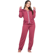 Pijama Inverno Americano Amamentação Manga Longa Calça - Ama Mamma