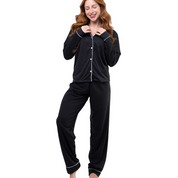 Pijama Inverno Americano Amamentação Manga Longa Calça - Ama Mamma