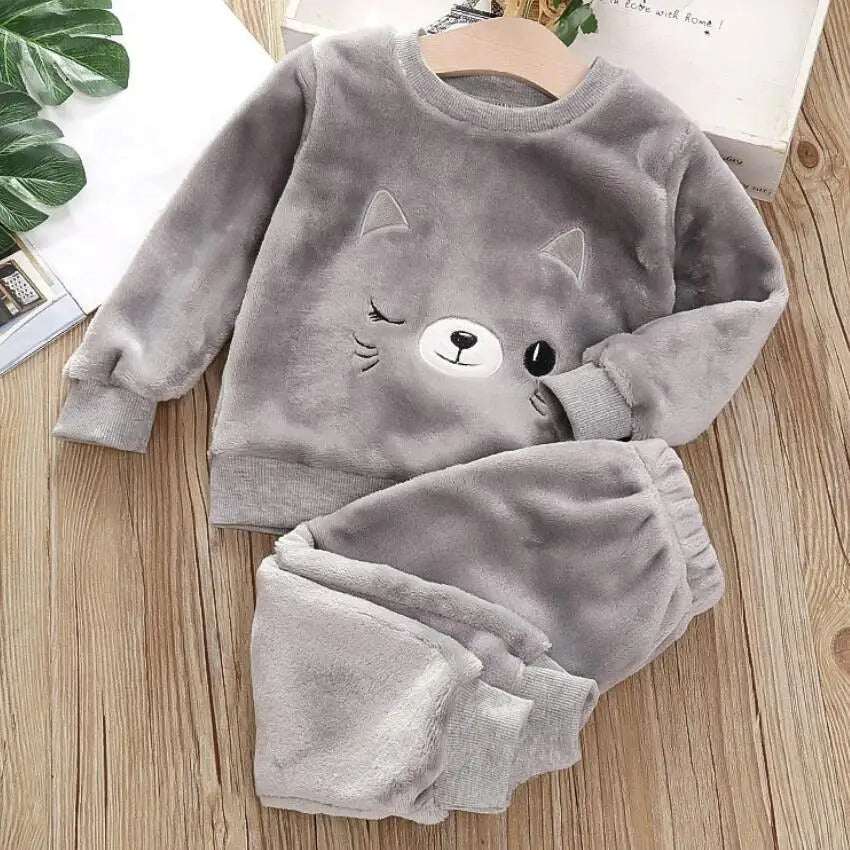 Pijama Plush Infantil Unissex Bichinhos