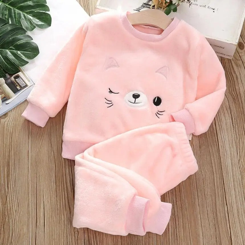 Pijama Plush Infantil Unissex Bichinhos