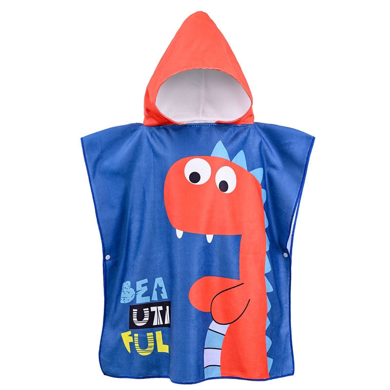 Poncho Infantil Atoalhado Praia com Capuz Menino - Ama Mamma