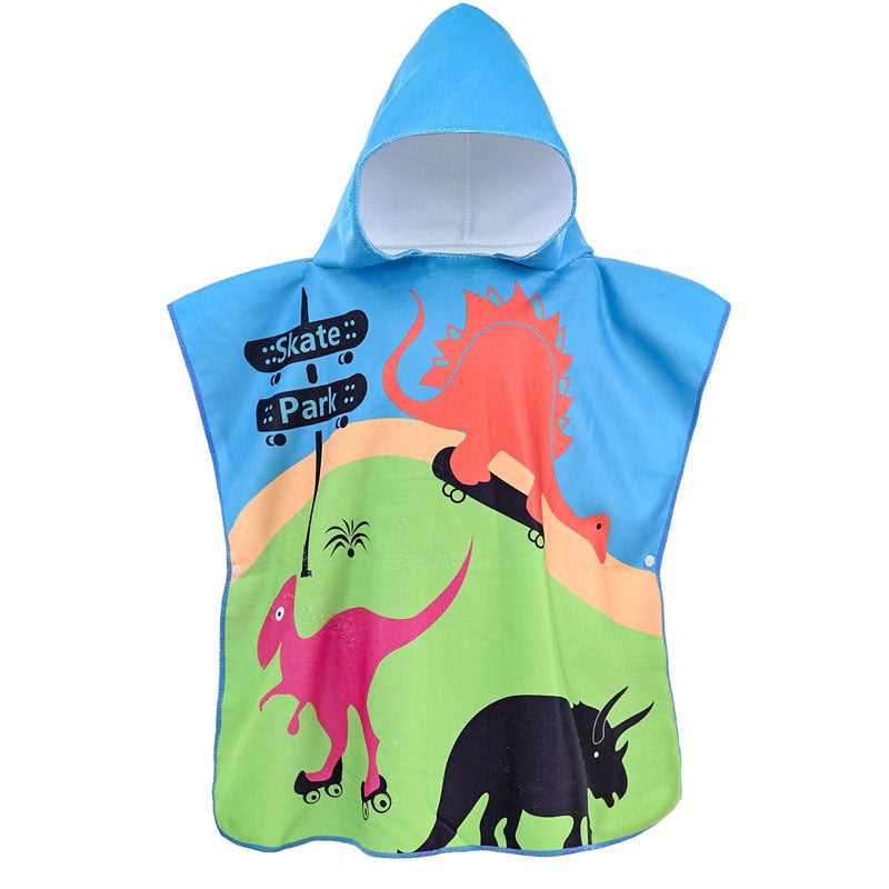 Poncho Infantil Atoalhado Praia com Capuz Menino - Ama Mamma