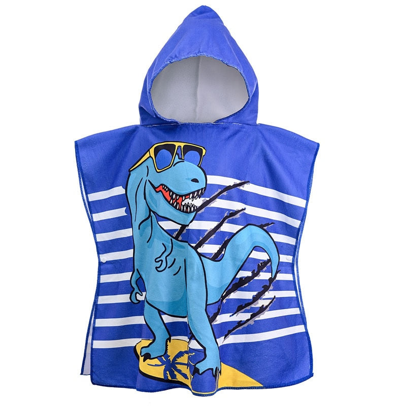 Poncho Infantil Atoalhado Praia com Capuz Menino - Ama Mamma