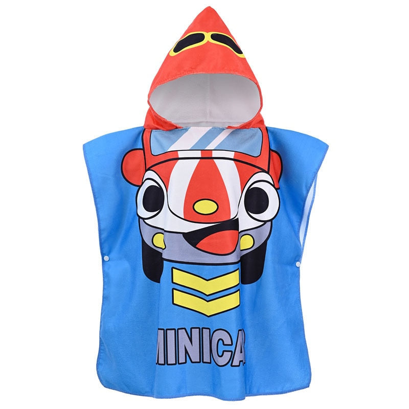 Poncho Infantil Atoalhado Praia com Capuz Menino - Ama Mamma