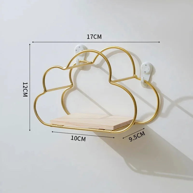 Prateleira Nuvem Encantada de Ferro e Madeira Ama Mamma - Ama Mamma
