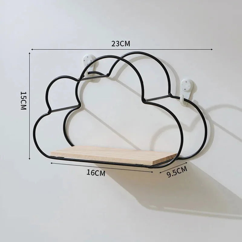 Prateleira Nuvem Encantada de Ferro e Madeira Ama Mamma - Ama Mamma