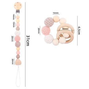 Elegante Prendedor de Chupeta 2 Peças Ama Mamma - Ama Mamma
