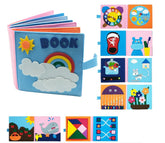 Livro Sensorial de Feltro - Aprendizado Montessori - Ama Mamma