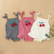 Romper Baby Tricô Cerejinha - Ama Mamma