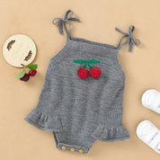 Romper Baby Tricô Cerejinha - Ama Mamma