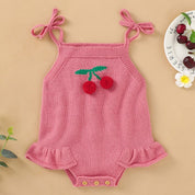 Romper Baby Tricô Cerejinha - Ama Mamma