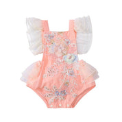Romper Infantil Feminino Bordado - Ama Mamma