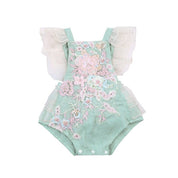 Romper Infantil Feminino Bordado - Ama Mamma