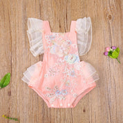 Romper Infantil Feminino Bordado - Ama Mamma