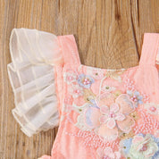 Romper Infantil Feminino Bordado - Ama Mamma