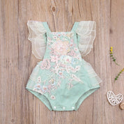 Romper Infantil Feminino Bordado - Ama Mamma