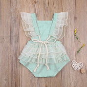 Romper Infantil Feminino Bordado - Ama Mamma