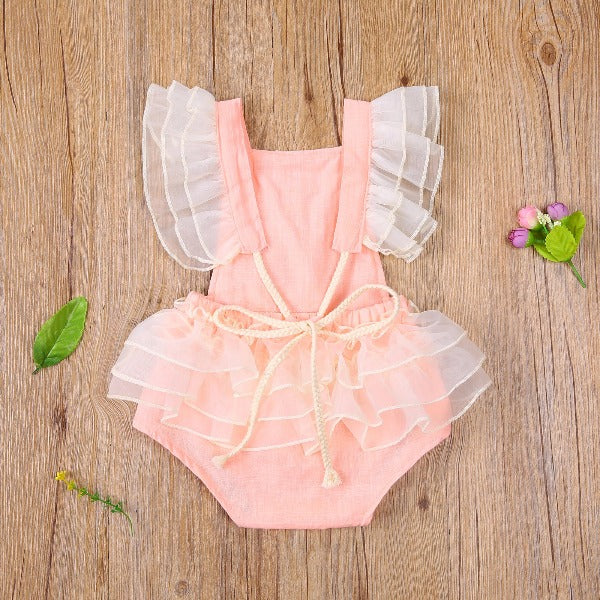 Romper Infantil Feminino Bordado - Ama Mamma