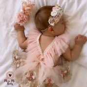 Romper Luxo Bordado | 0-24 Meses - Ama Mamma