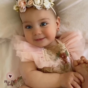 Romper Luxo Bordado | 0-24 Meses - Ama Mamma