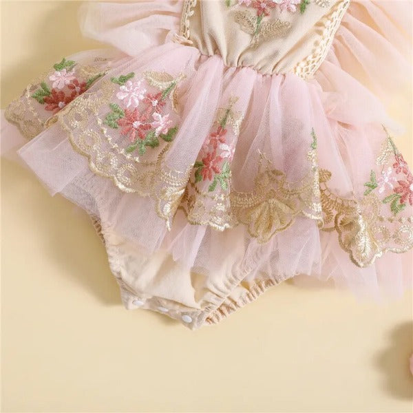 Romper Luxo Bordado | 0-24 Meses - Ama Mamma