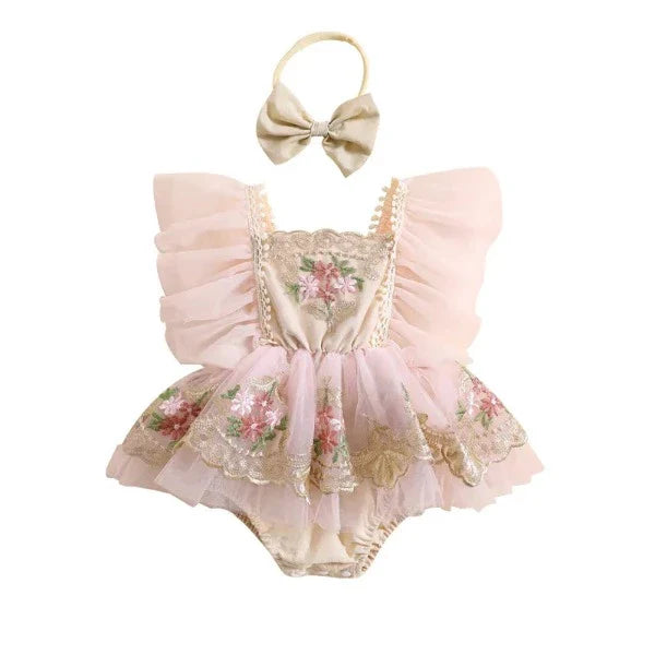 Romper Luxo Bordado | 0-24 Meses - Ama Mamma