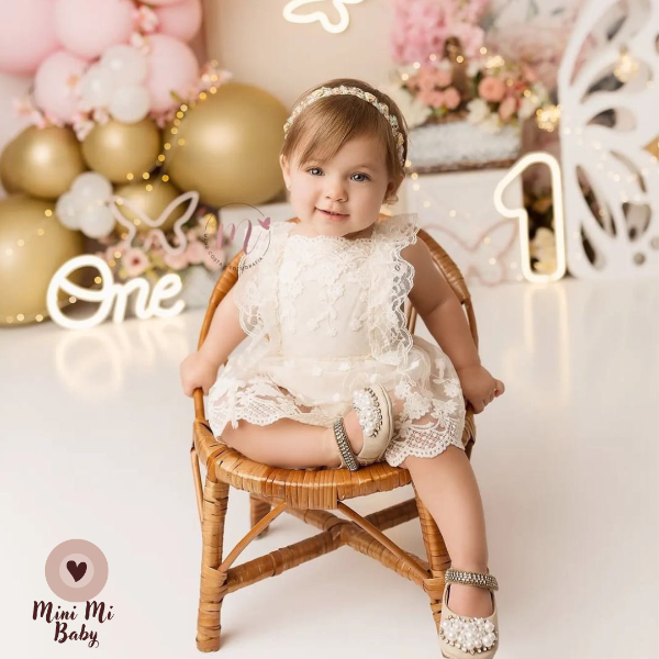 Romper Rendado Vintage - Ama Mamma