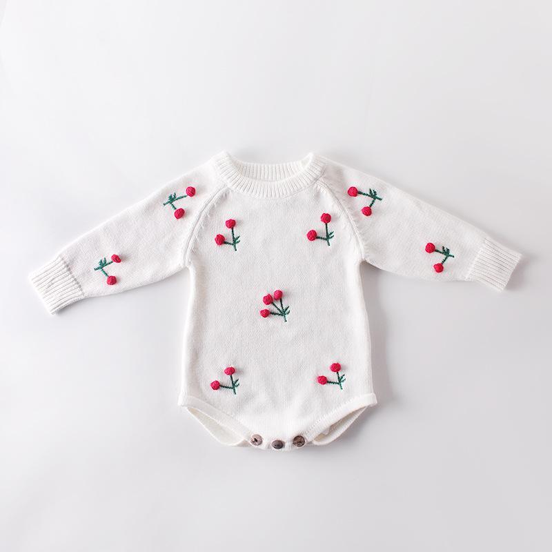 Romper Tricô Cerejinha - Ama Mamma