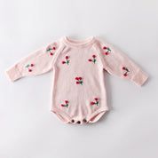 Romper Tricô Cerejinha - Ama Mamma