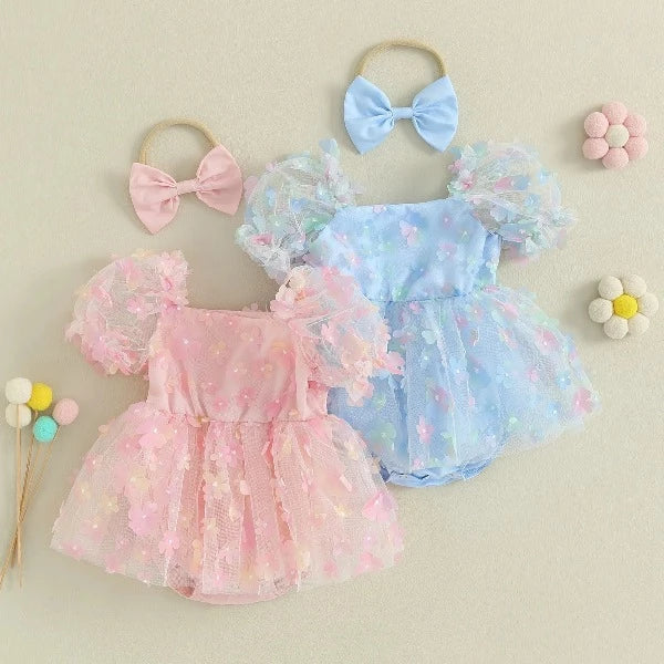 Romper Tule Florzinha | 0-18 Meses - Ama Mamma