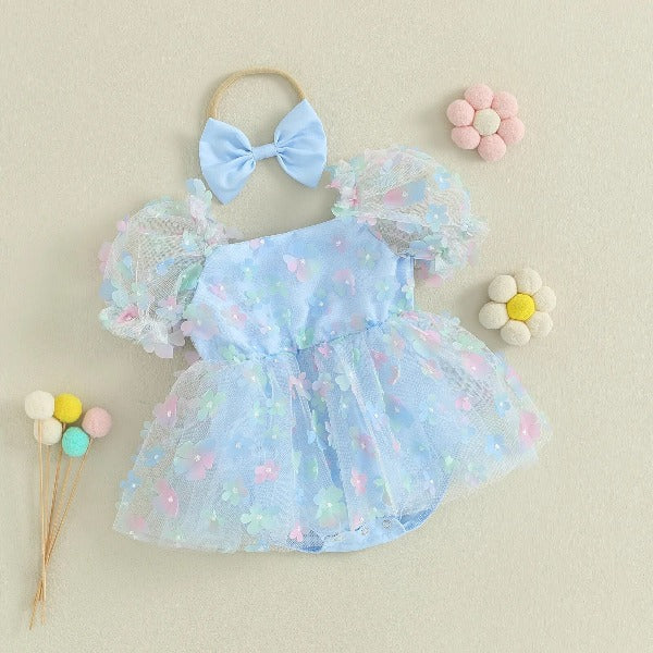 Romper Tule Florzinha | 0-18 Meses - Ama Mamma