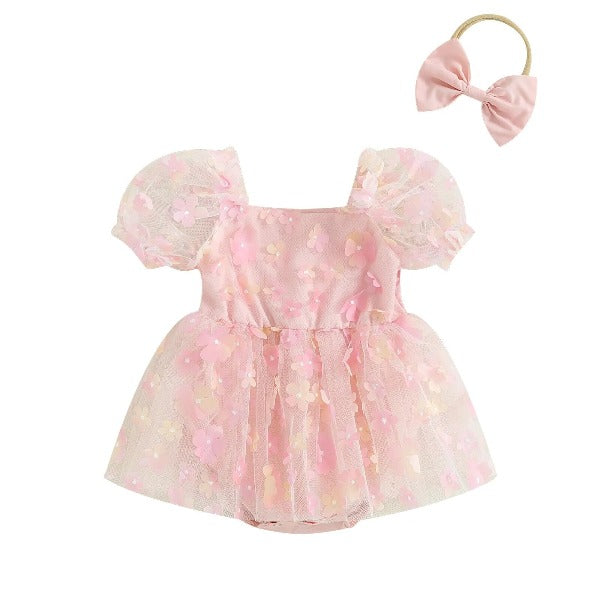 Romper Tule Florzinha | 0-18 Meses - Ama Mamma