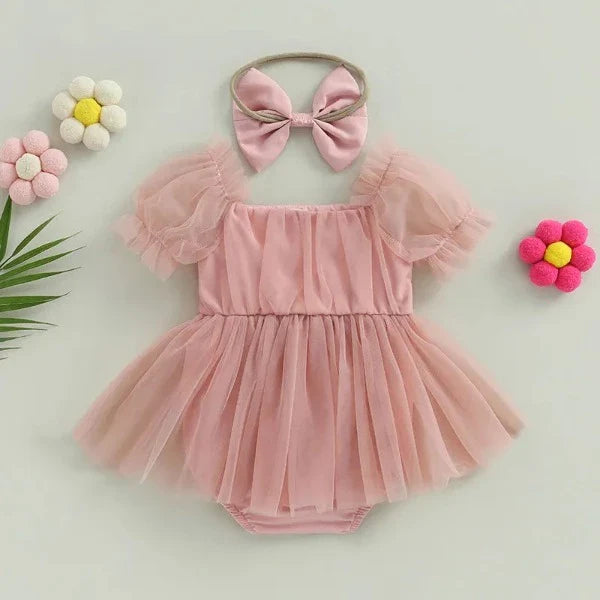 Romper Tule Manga | 0-24 Meses - Ama Mamma