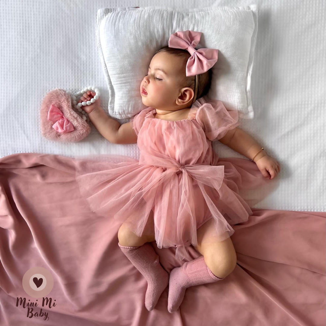 Romper Tule Manga | 0-24 Meses - Ama Mamma