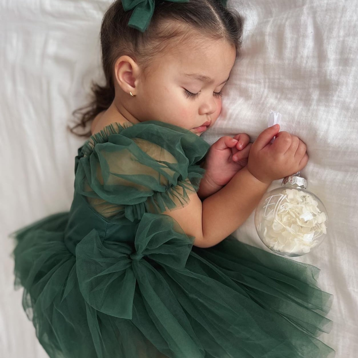 Romper Tule Natal + Faixa de Cabelo | 0-24 Meses - Ama Mamma