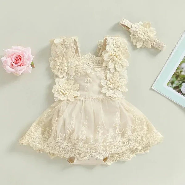 Romper Vintage + Laço - Ama Mamma
