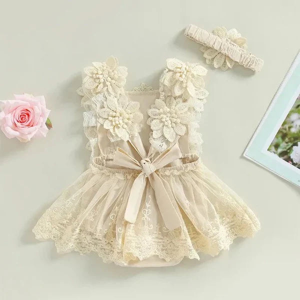 Romper Vintage + Laço - Ama Mamma