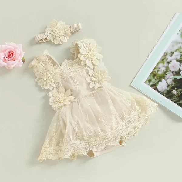 Romper Vintage + Laço - Ama Mamma