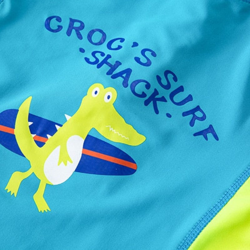 Roupa de Praia Infantil Manga Longa Jacaré Surfista - Ama Mamma