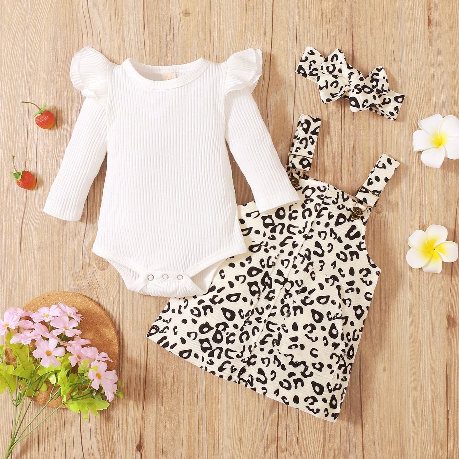 Salopete kit 3 peças - Ama Mamma