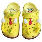 Sandália Clog Bob Esponja Amarela Infantil e Adulto