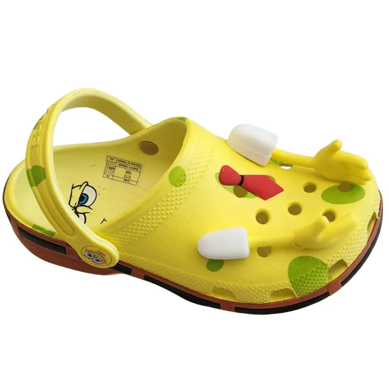 Sandália Clog Bob Esponja Amarela Infantil e Adulto
