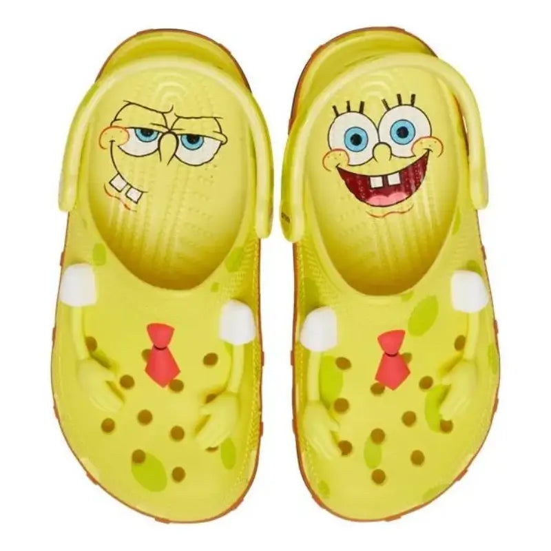 Sandália Clog Bob Esponja Amarela Infantil e Adulto