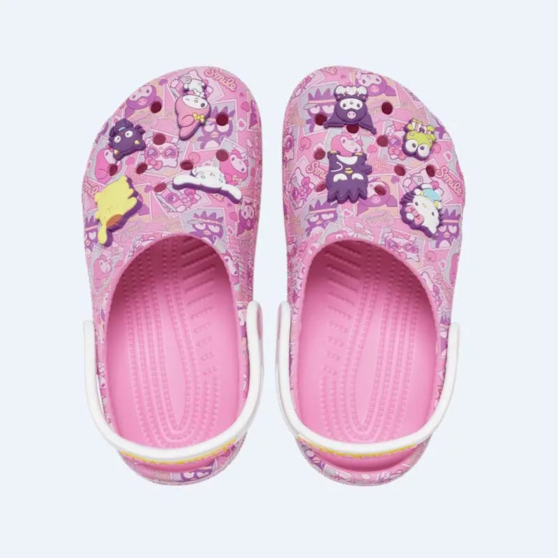 Sandália Clog Kuromi e Cinnamoroll Infantil Menina