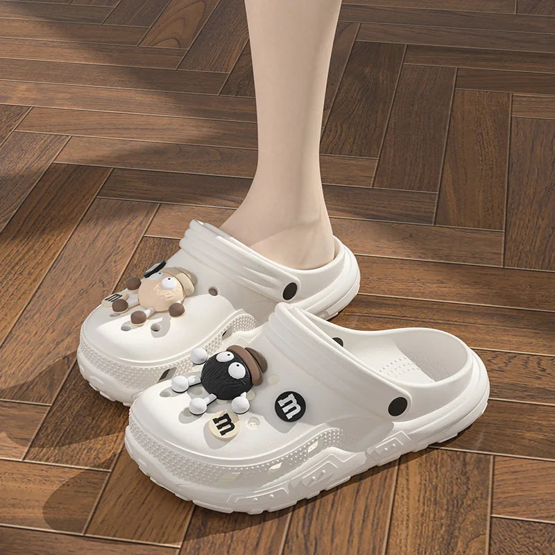Sandália Clog M&M Chocolate Colorida Infantil