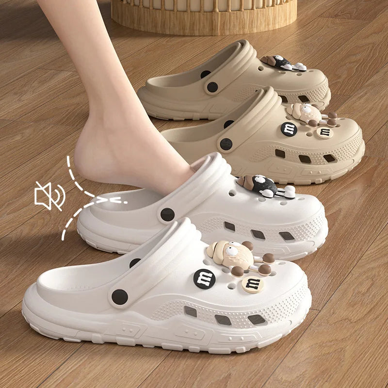 Sandália Clog M&M Chocolate Colorida Infantil