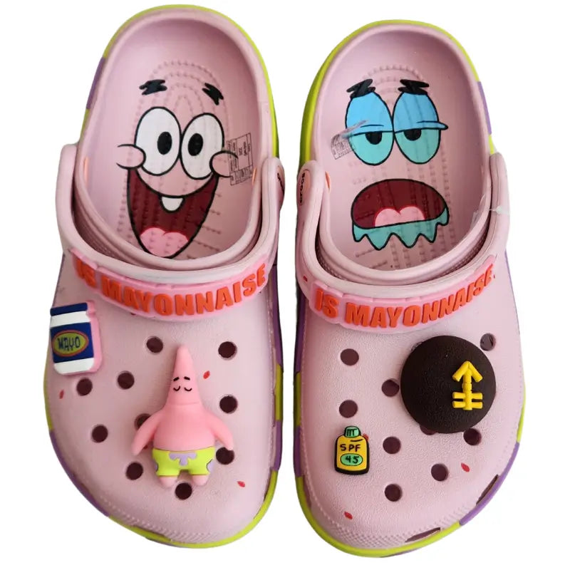 Sandália Clog Bob Esponja Patrick Infantil e Adulto - Ama Mamma Baby