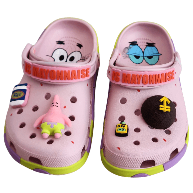 Sandália Clog Patrick Estrela do Mar Infantil e Adulto